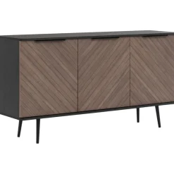 Lipasto K3D PINELLI PN01, 80x150cm, musta/ruskea*Nomla Discount