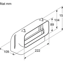 Litteä ilmakanava HEZ9VDSB3 M 90° pystykulma*Bosch Sale