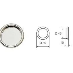 Liukuoven vedin 401 kromattu*Abloy Best