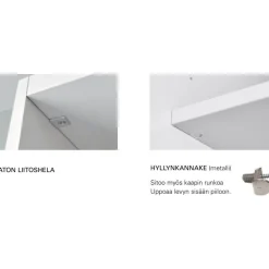 Clearance Liukuovikaappi 110-155cm, tangoilla, mittojen mukaan, eri värejä Liukuovikaapit