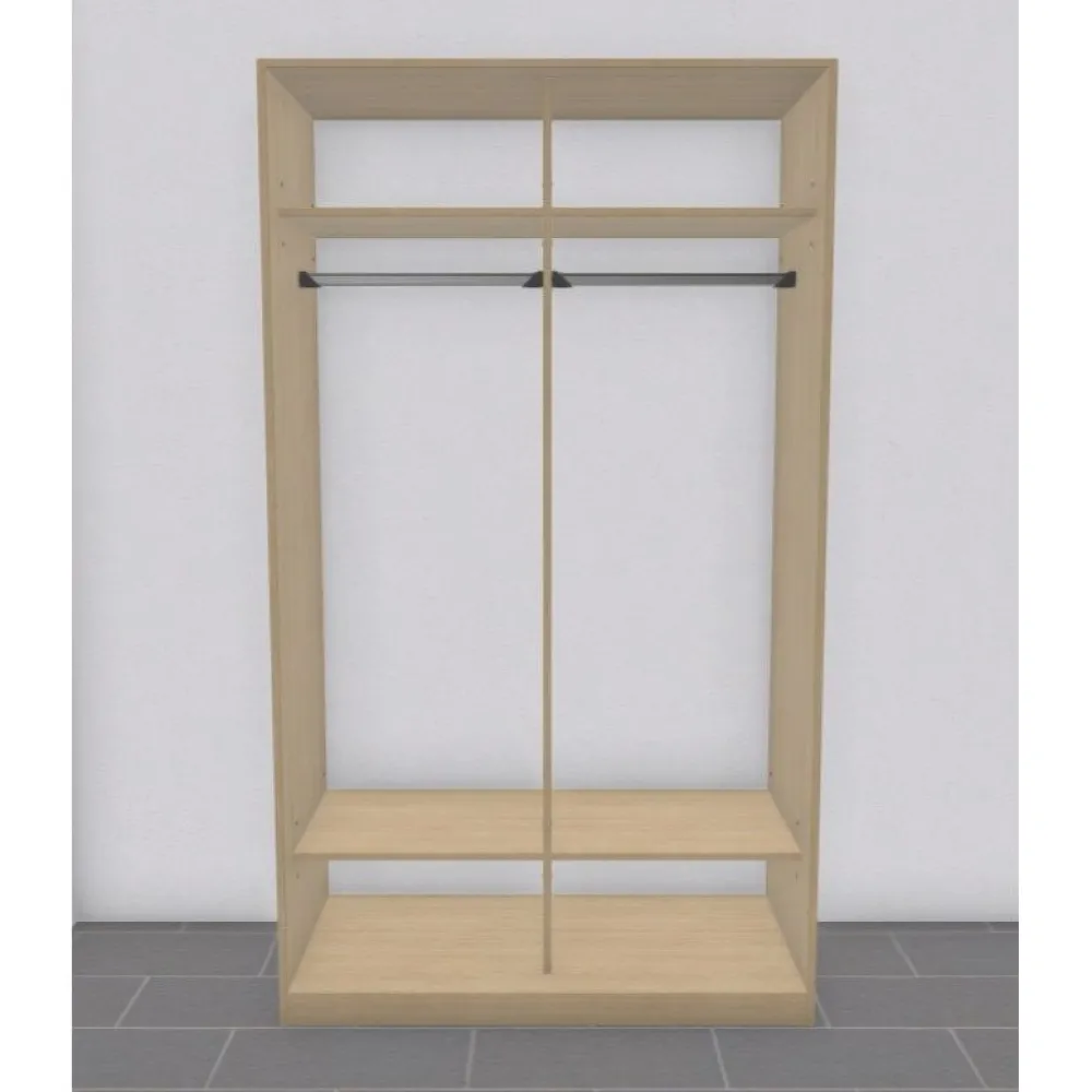 Clearance Liukuovikaappi 110-155cm, tangoilla, mittojen mukaan, eri värejä Liukuovikaapit