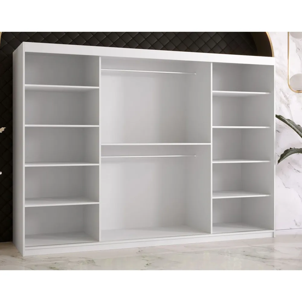 Liukuovivaatekaappi RIFLO SLIM 1 250, 250x200cm*Nomla