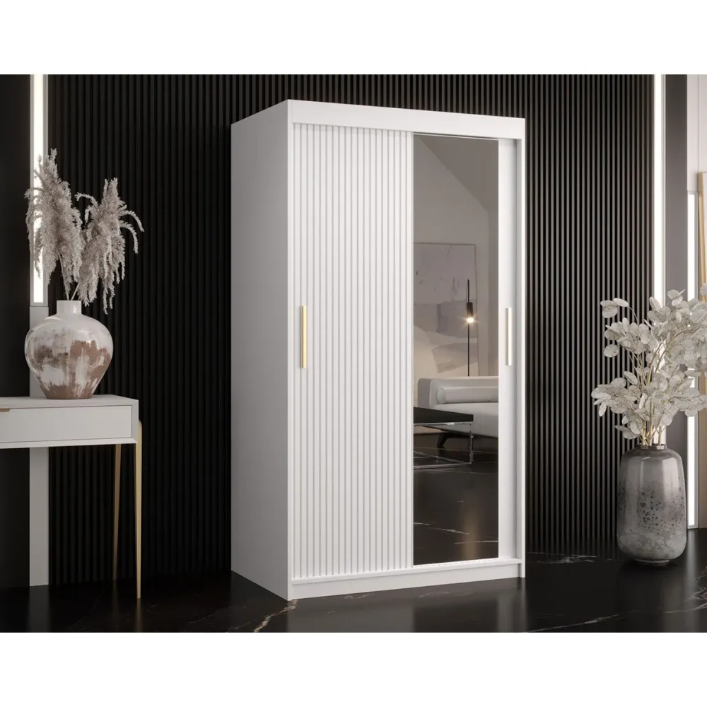 Clearance Liukuovivaatekaappi RIFLO SLIM 2 100, 100x200cm Liukuovikaapit