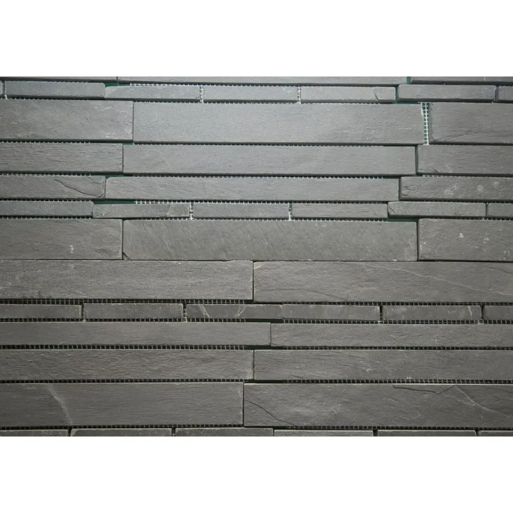 New Liuskekivi Myrsky musta 30x30 cm Kivilaatat