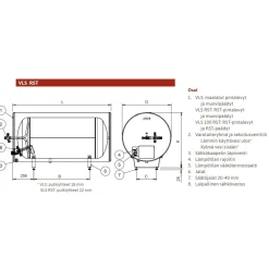 Outlet Lämminvesivaraaja VLS 300 S RST 285 l saunamalli Lämminvesivaraajat