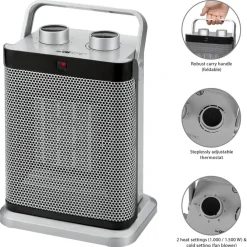 Lämmitin Clatronic HL3631, 1500W, 267x191cm, hopea*Bomann