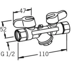 Lämmitysverkoston täyttöventtiili 416015 DN15*Oras Discount