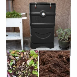 Lämpökompostori , 110 litraa, musta*Green Land New