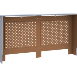 Lämpöpatterin suoja antrasiitti 152x19x81 cm mdf*FinePRICE New