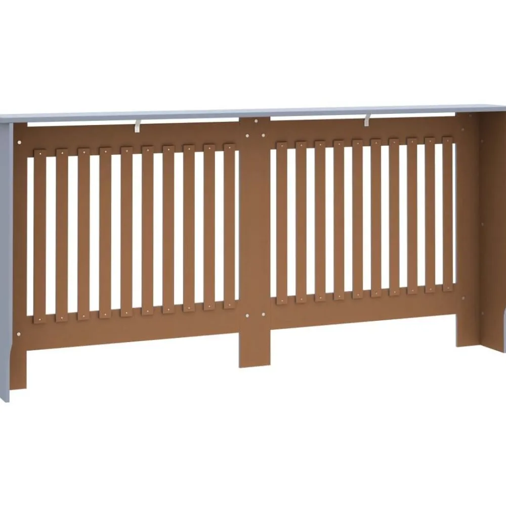 Online Lämpöpatterin suoja antrasiitti mdf 172x19x81cm Patterinsuojat