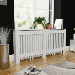 Lämpöpatterin suoja MDF 172 cm valkoinen*FinePRICE Sale