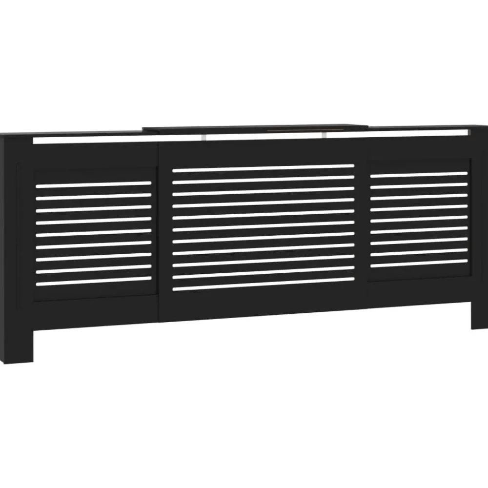 Lämpöpatterin suoja musta mdf 205 cm*FinePRICE Clearance