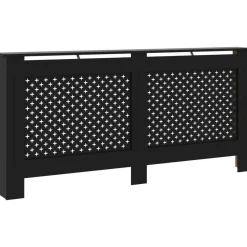 Lämpöpatterin suoja musta 172x19x81 cm mdf*FinePRICE Sale