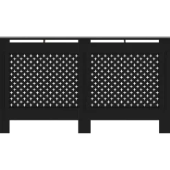 Best Lämpöpatterin suoja musta 152x19x81 cm mdf Patterinsuojat