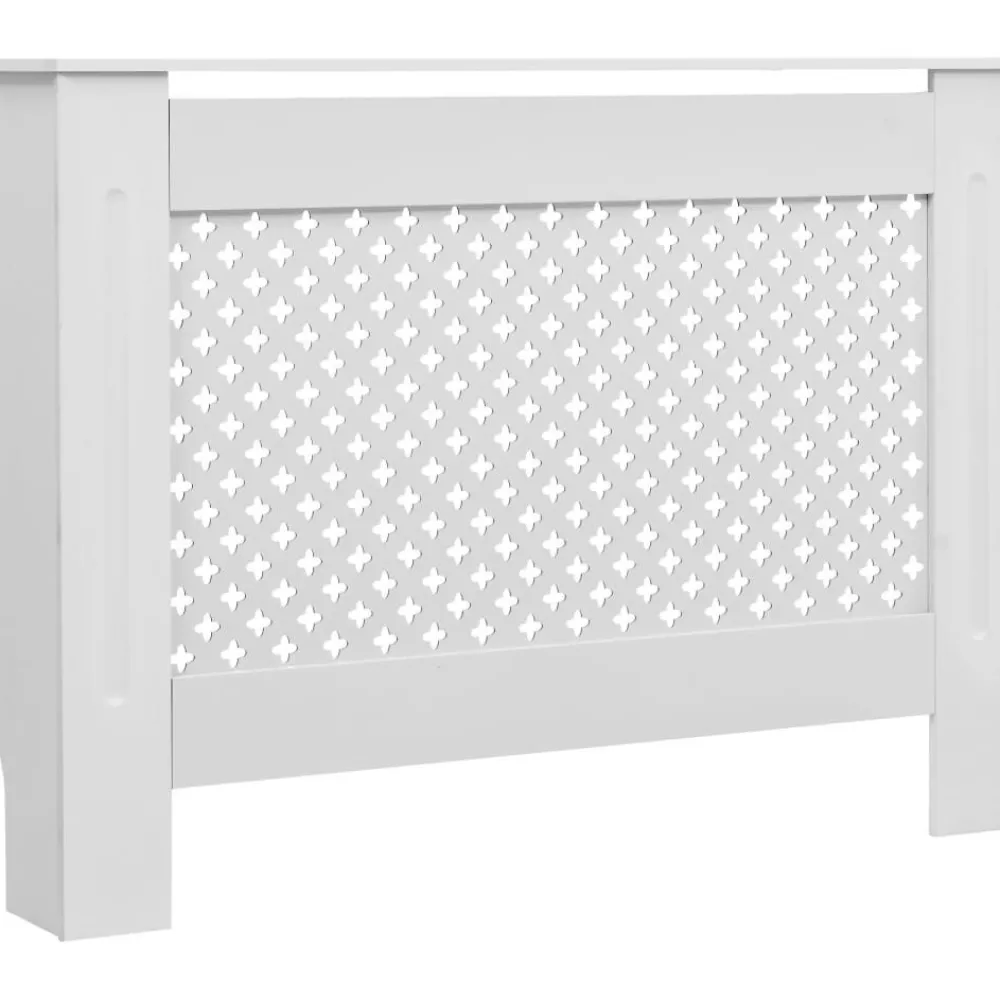 Sale Lämpöpatterin suojat 2 kpl valkoinen 112x19x81,5cm mdf Patterinsuojat
