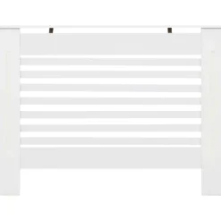 New Lämpöpatterin suojat 2 kpl valkoinen 112x19x81,5 cm mdf Patterinsuojat