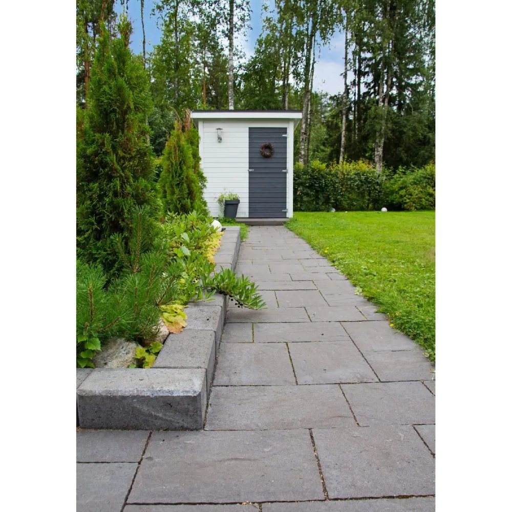 Hot Loimukivet Lakka 60 mm 3 eri kokoa mustavalkoinen Betonikivet