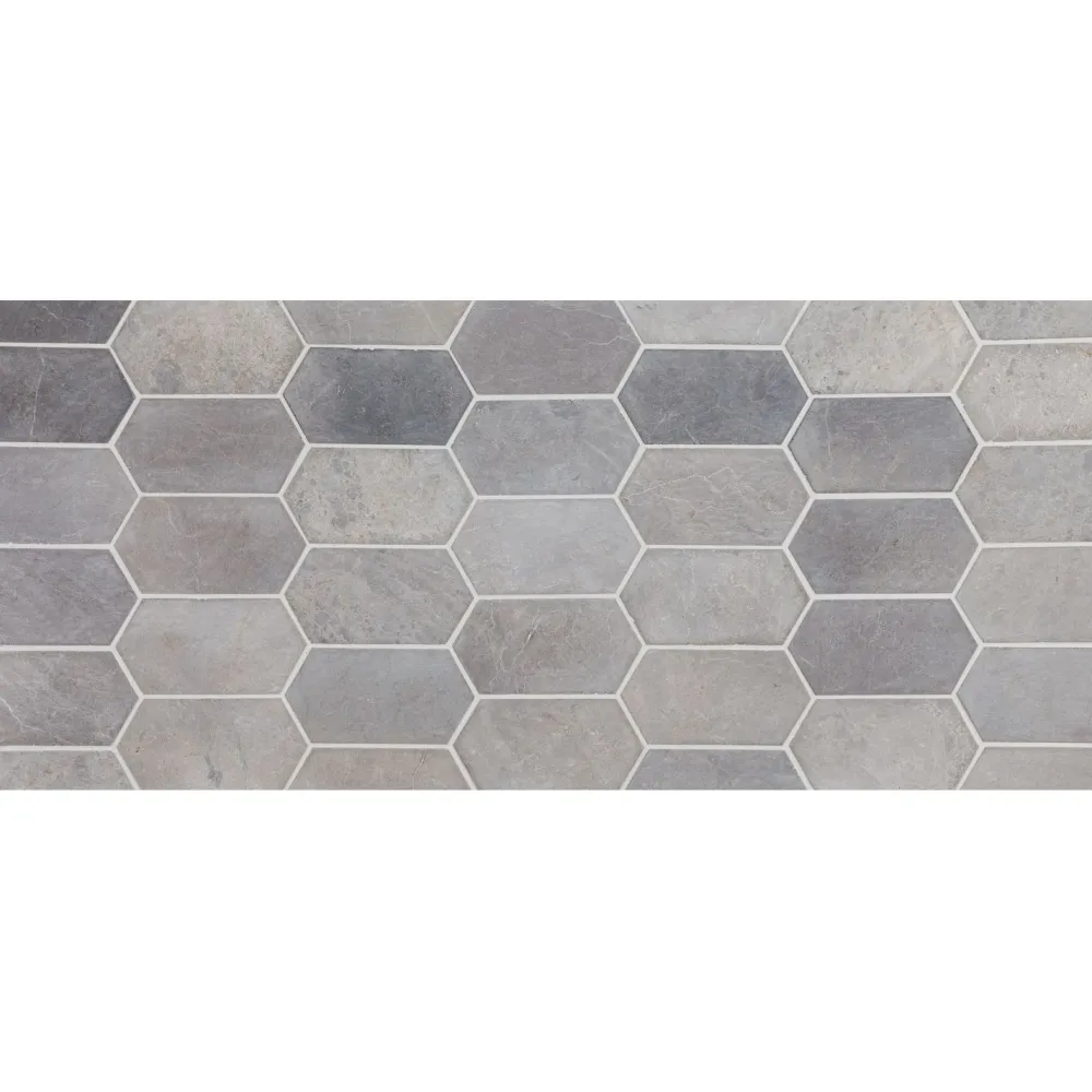 Hot Luonnonkivilaatta Picket Light Grey Marble, 100x200mm Marmorilaatat