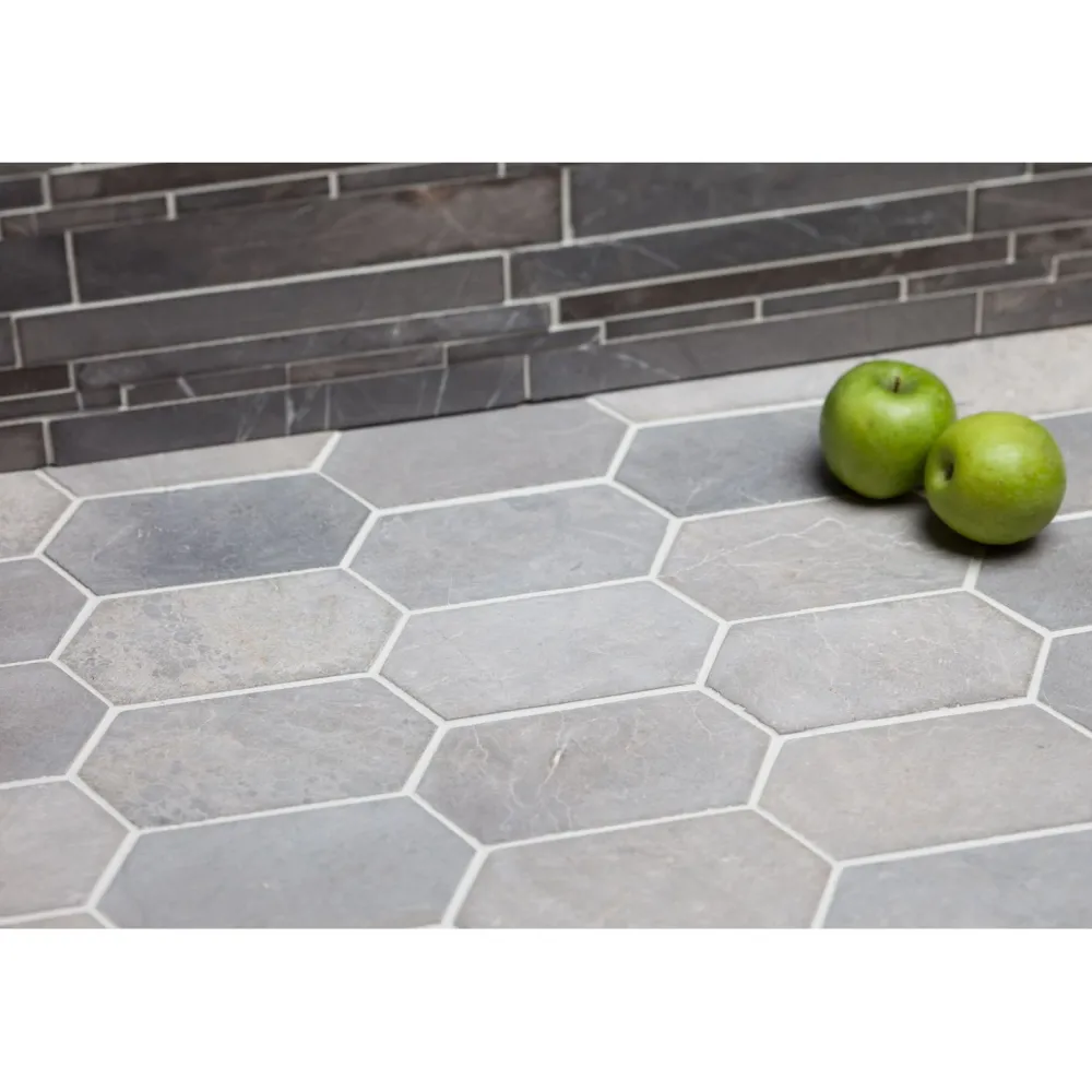 Hot Luonnonkivilaatta Picket Light Grey Marble, 100x200mm Marmorilaatat