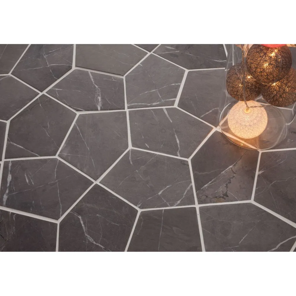 Luonnonkivilaatta Pentagon Grey, 150x100mm*Qualitystone Hot