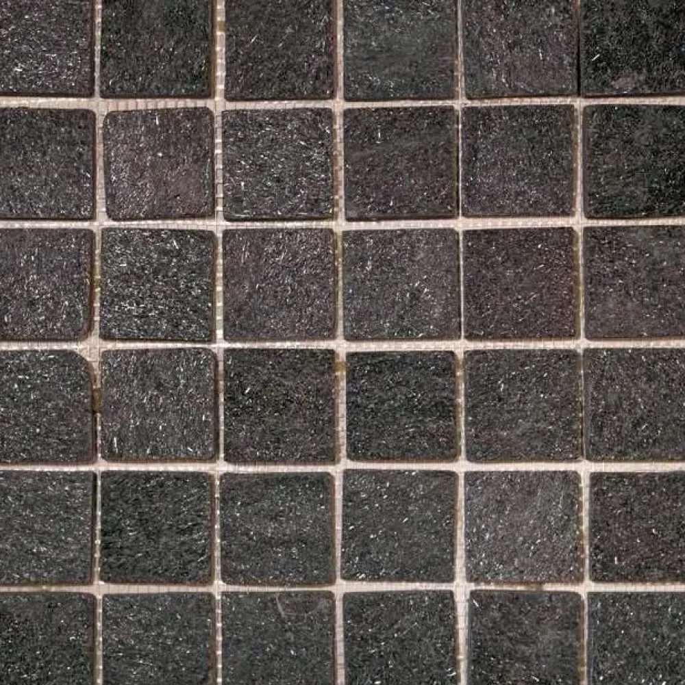 Hot Luonnonkivimosaiikki Hiili Musta 30x30 cm Liuskekivet