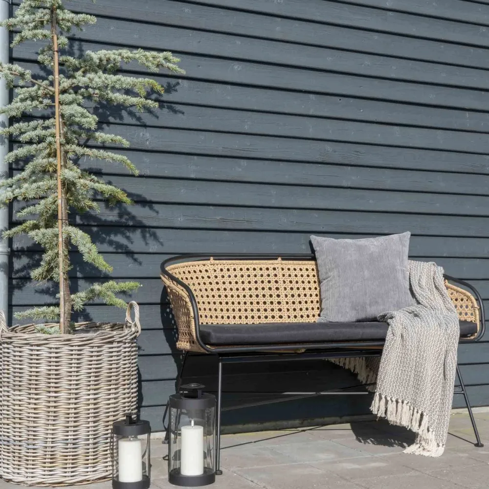 Lyhty Bondi, 2kpl, musta teräs/lasi*House Nordic Outlet
