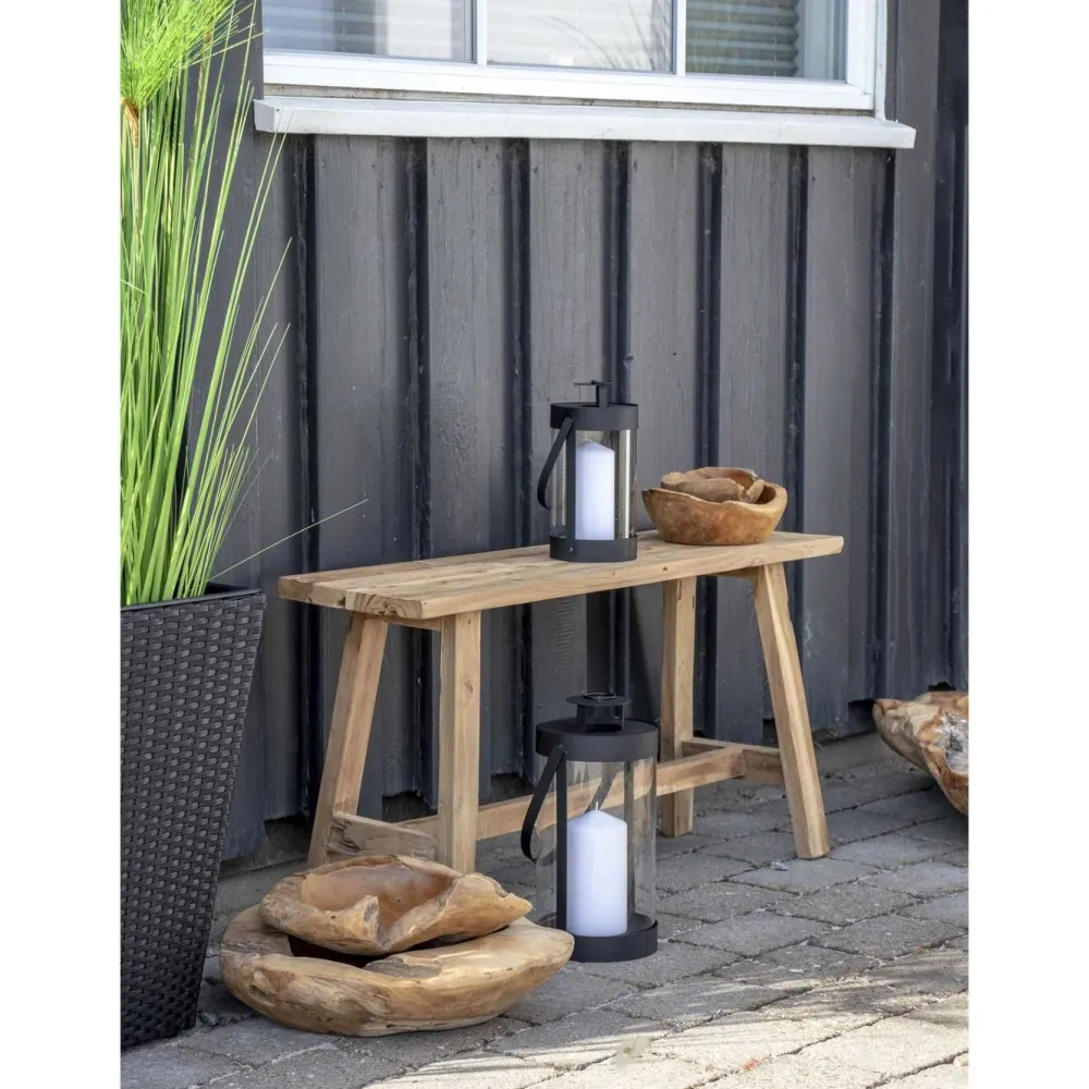 Lyhty Bondi, 2kpl, musta teräs/lasi*House Nordic Outlet