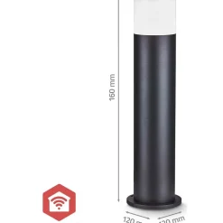 Älypylväsvalaisin ZBLOP10RGBW Smartlife ZigBee musta*Nedis Hot