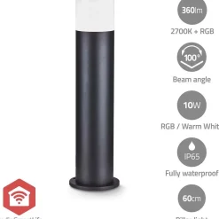 Älypylväsvalaisin ZBLOP10RGBW Smartlife ZigBee musta*Nedis Hot