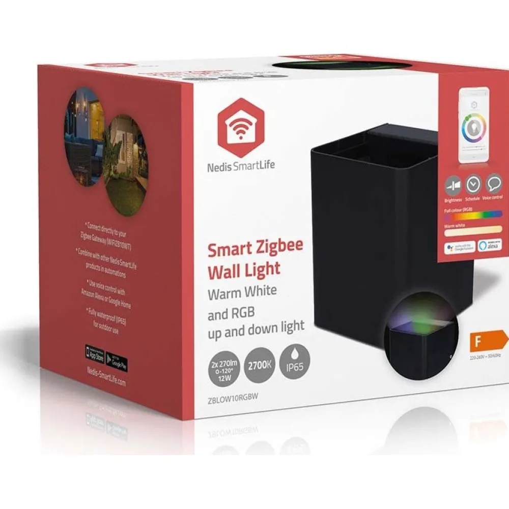 Älyseinävalaisin ZBLOW10RGBW Smartlife ZigBee musta*Nedis Online