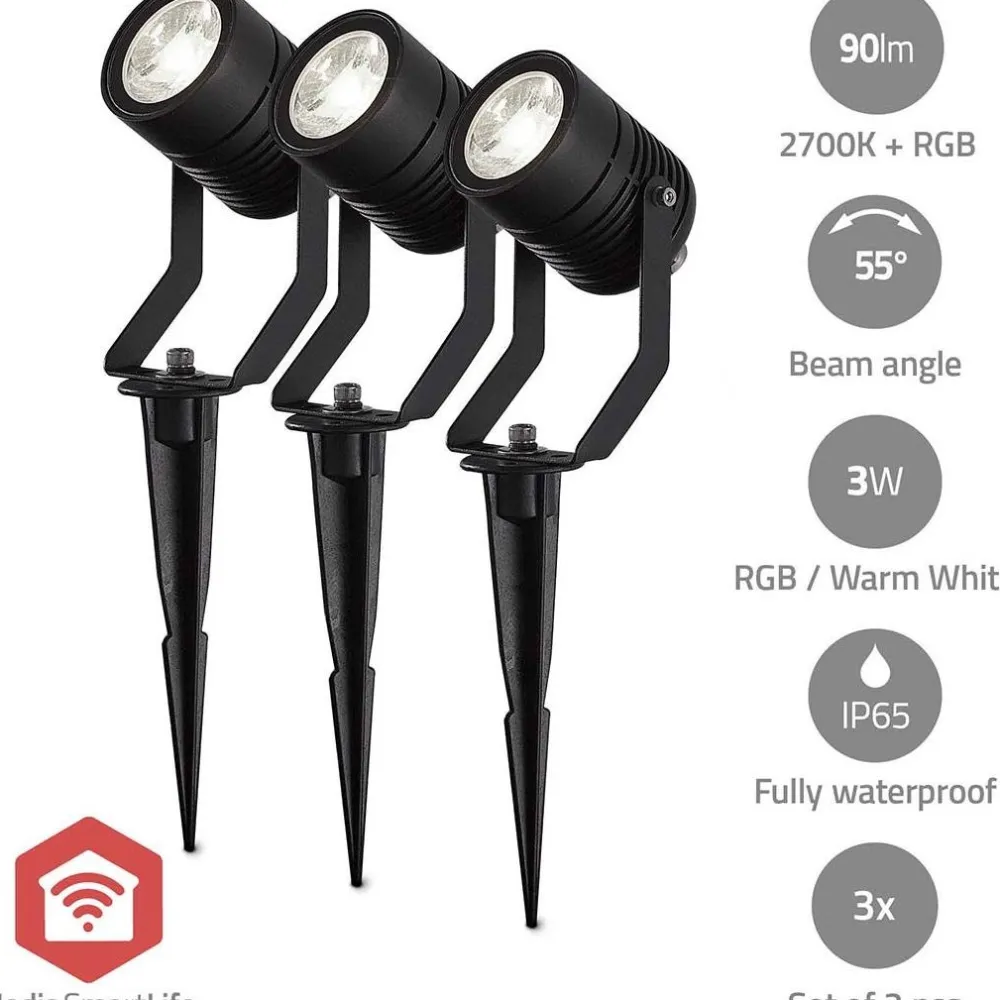 New Älyspottivalaisin ZBLOS10RGBW3 Smartlife ZigBee musta Älyvalaisimet Ulos