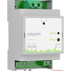 Älytermostaatti pörssisähköohjauksella Evesta Caladrius T1, wifiohjelmoitava, 1-vaihe 1x16A*Etherma Outlet