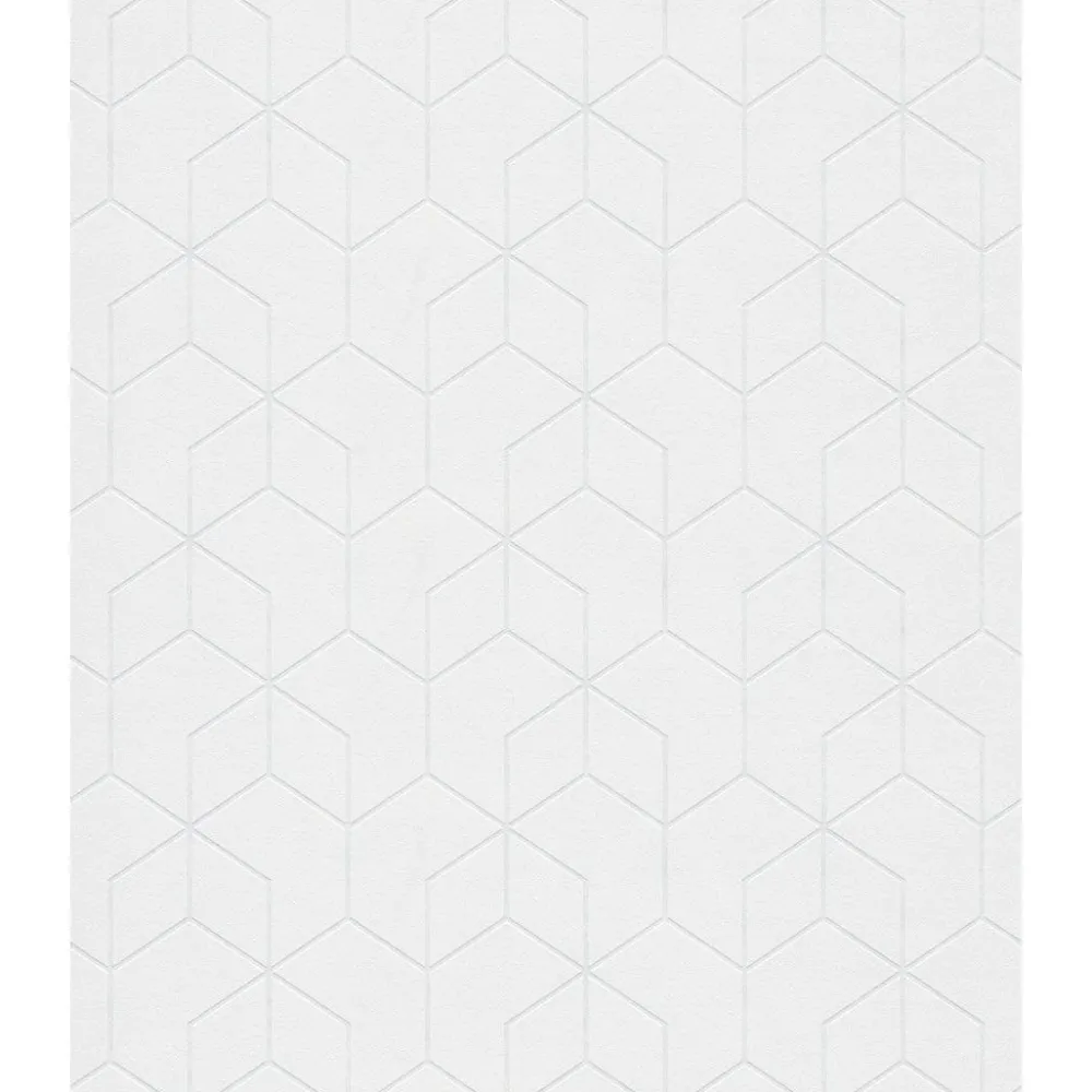Maalattava tapetti Patent Decor Original 9380, 1,06x25m, graafinen/geometrinen, moderni, valkoinen*Tapetit.fi Clearance
