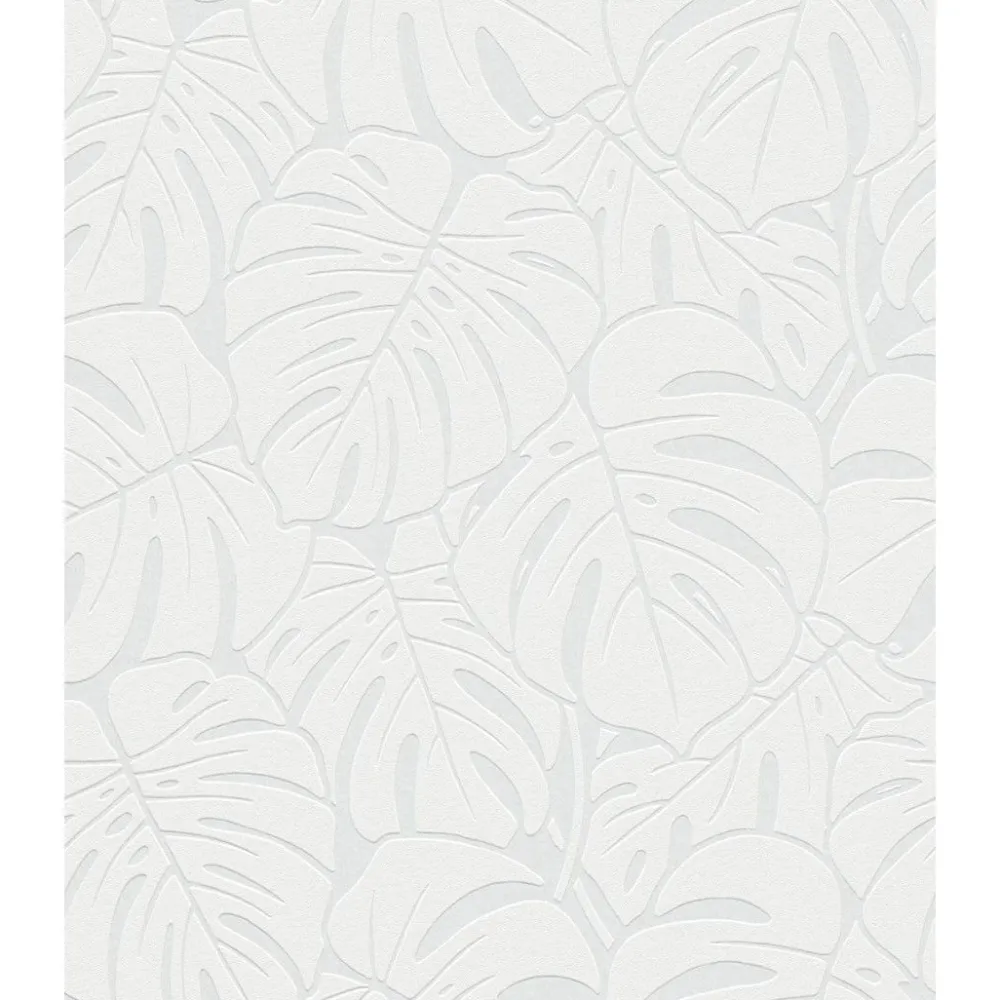 Maalattava tapetti Patent Decor Original 9375, 1,06x25m, peikonlehti, valkoinen*Tapetit.fi Hot