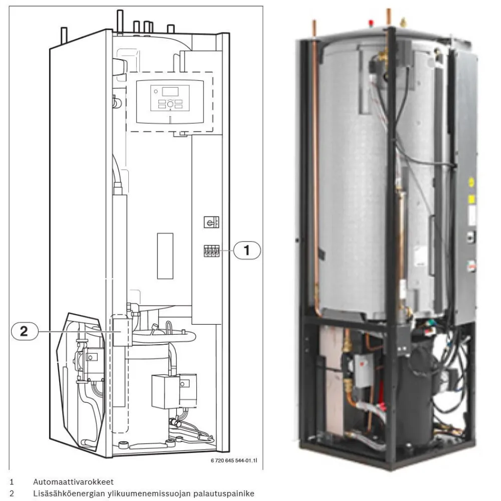 Maalämpöpumppu Bosch Compress 5000 LW/M 6 kW*Bosch Home Comfort