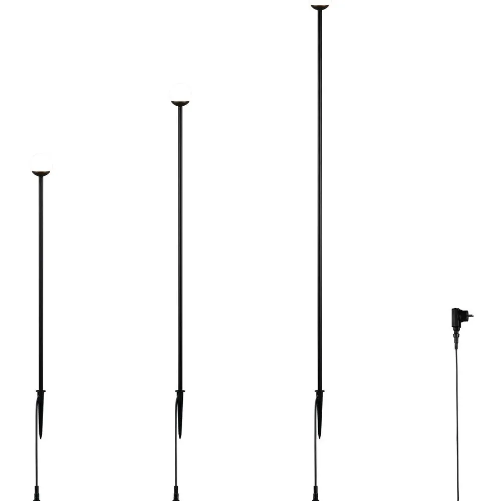 Maapiikkivalaisin LED Scoop mattamusta*Trio New