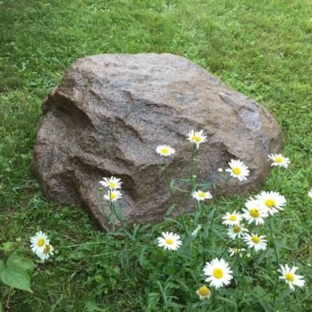 Clearance Maisemakivi D-90 Ø90cm punainen lasikuitua Koristekivet