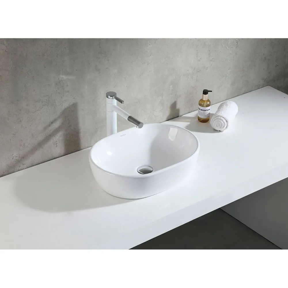 Best Malja-allas Arequipa 480x350mm valkoinen Pesualtaat Tason Päälle|Malja-Altaat
