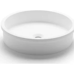 Malja-allas Belted, Ø420mm, mattavalkoinen*Bathco New