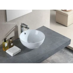 Malja-allas Ica Ø380mm kiiltävä valkoinen*Bathco Sale