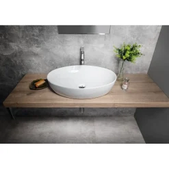 Clearance Malja-allas Pera 62,5x14x42 cm, valkoinen Malja-Altaat