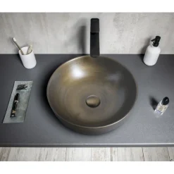 New Malja-allas Priori ø415 mm pronssi Pesualtaat Tason Päälle