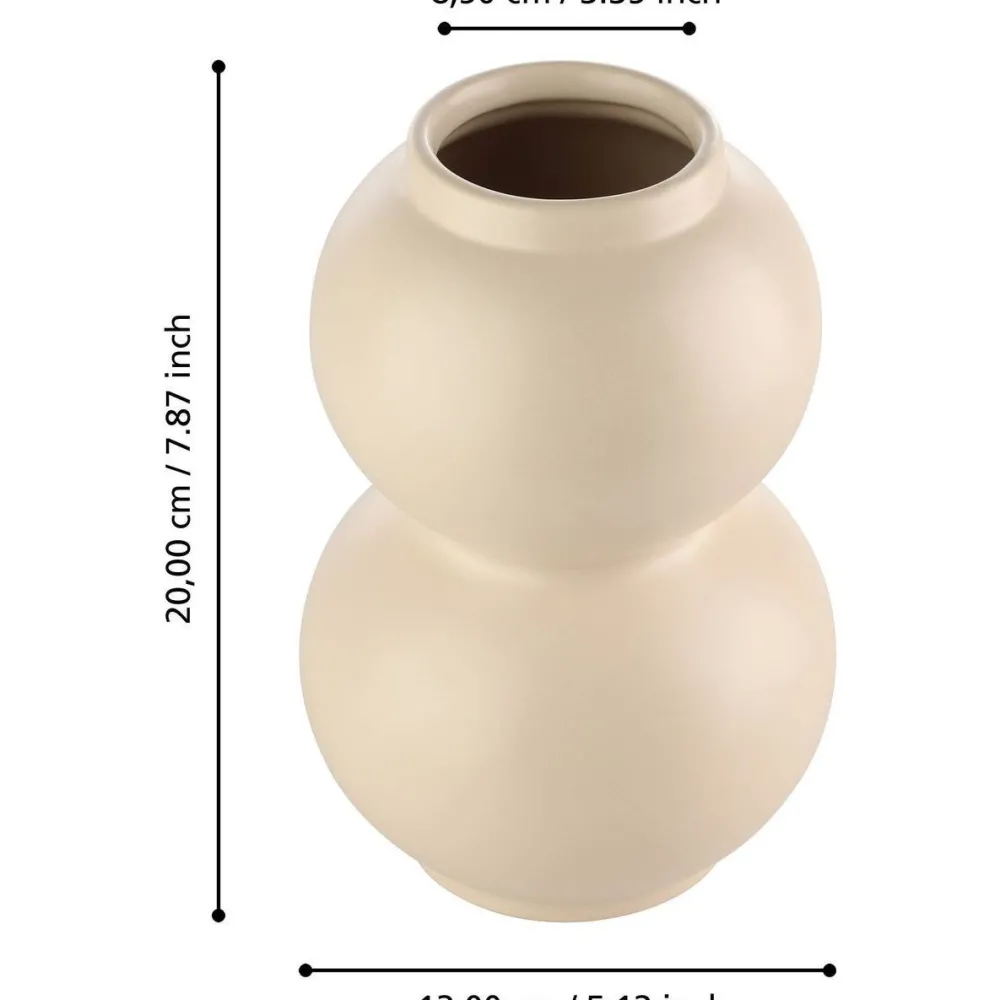 Hot Maljakko Miyoshi, 20cm, beige Maljakot