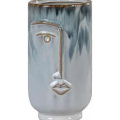 Maljakko Vase, ø9x17cm, keramiikka, sininen*House Nordic Discount