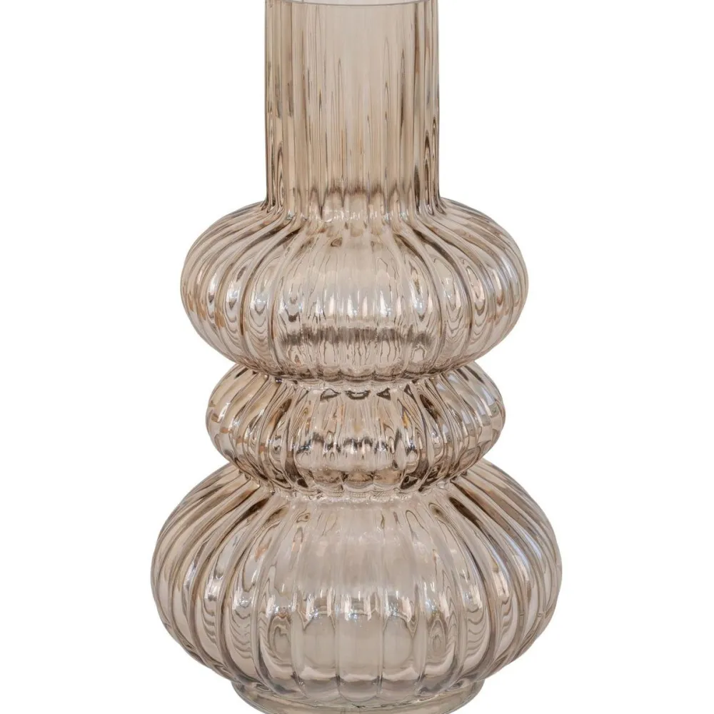 Discount Maljakko Vase, ø15x25cm, suupuhallettu lasi, savu Maljakot