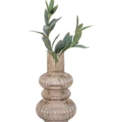 Discount Maljakko Vase, ø15x25cm, suupuhallettu lasi, savu Maljakot