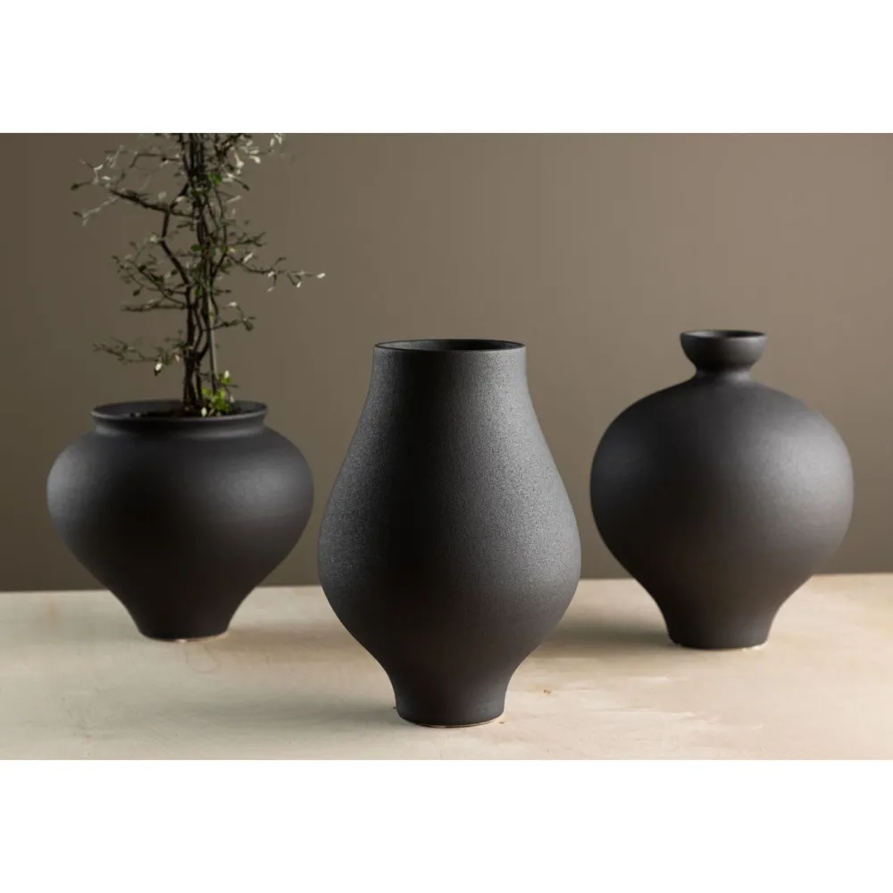 Maljakko Rellis, ø14cm, musta*Venture Home Online