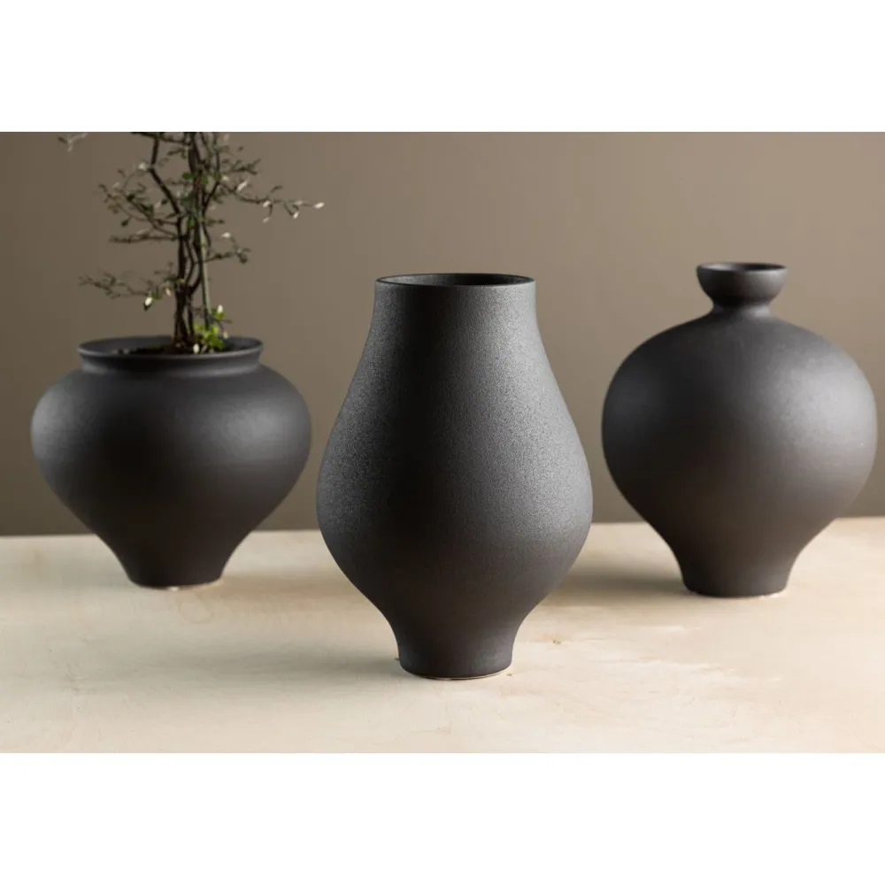 Maljakko Rellis, ø14cm, musta*Venture Home Online