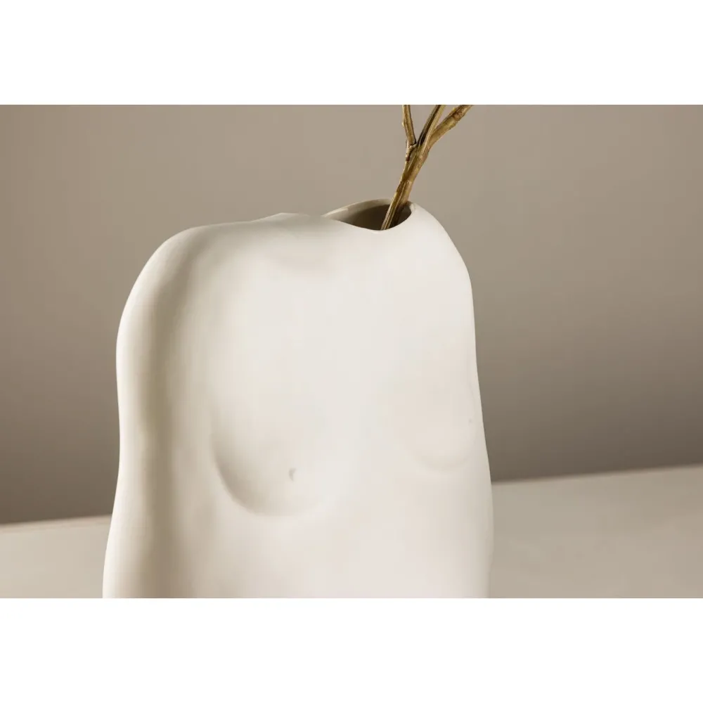 Maljakko Romie, 24x14x28cm, luonnonvalkoinen*Venture Home Sale