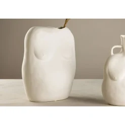 Maljakko Romie, 24x14x28cm, luonnonvalkoinen*Venture Home Sale
